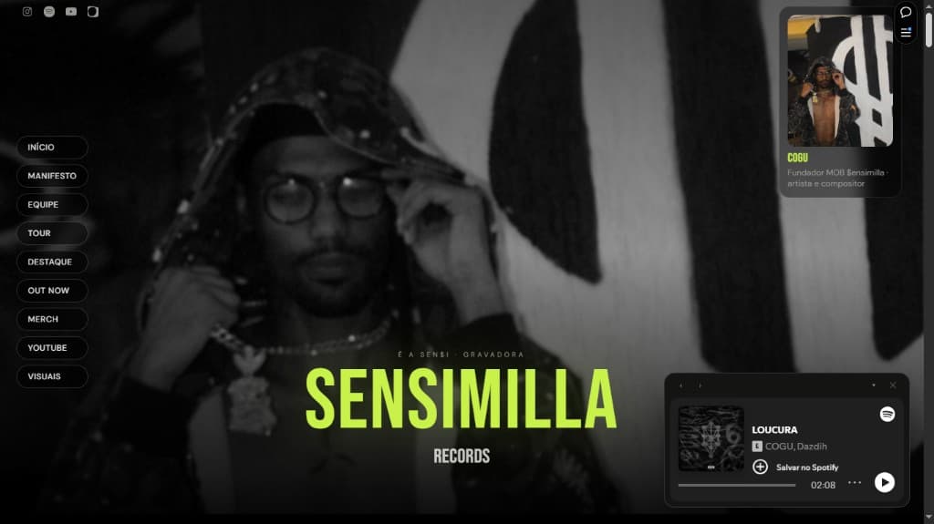 Imagem do case Sensimilla Records